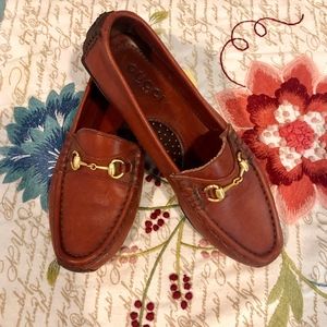 Gucci Horsebit Leather Driver Loafers